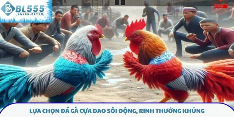 Lựa chọn đá gà cựa dao sôi động, rinh thưởng khủng
